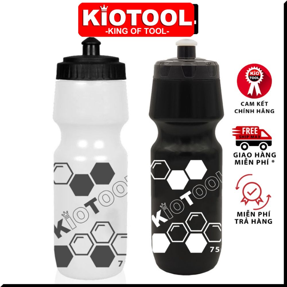 Bình nước xe đạp Kiotool 750 ml nhựa