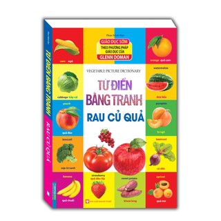 Sách - Từ điển bằng tranh - Rau củ quả -Minh Thắng book -Bìa mềm