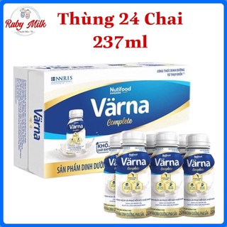 Thùng 24 chai sữa bột pha sẵn varna complete chai 237ml.