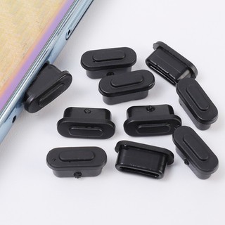 1 / 10 Nút Bịt Cổng Sạc Type C Màu Đen Chống Bụi