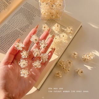 Kẹp Tóc Mini Hình Hoa Đính Đá Dễ Thương Cho Nữ