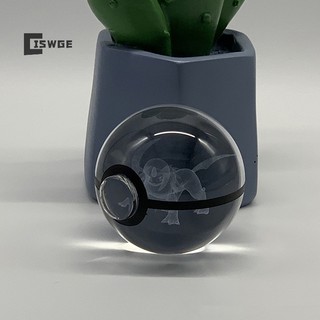 Đồ chơi quả cầu pha lê pokemon 3d có đèn led