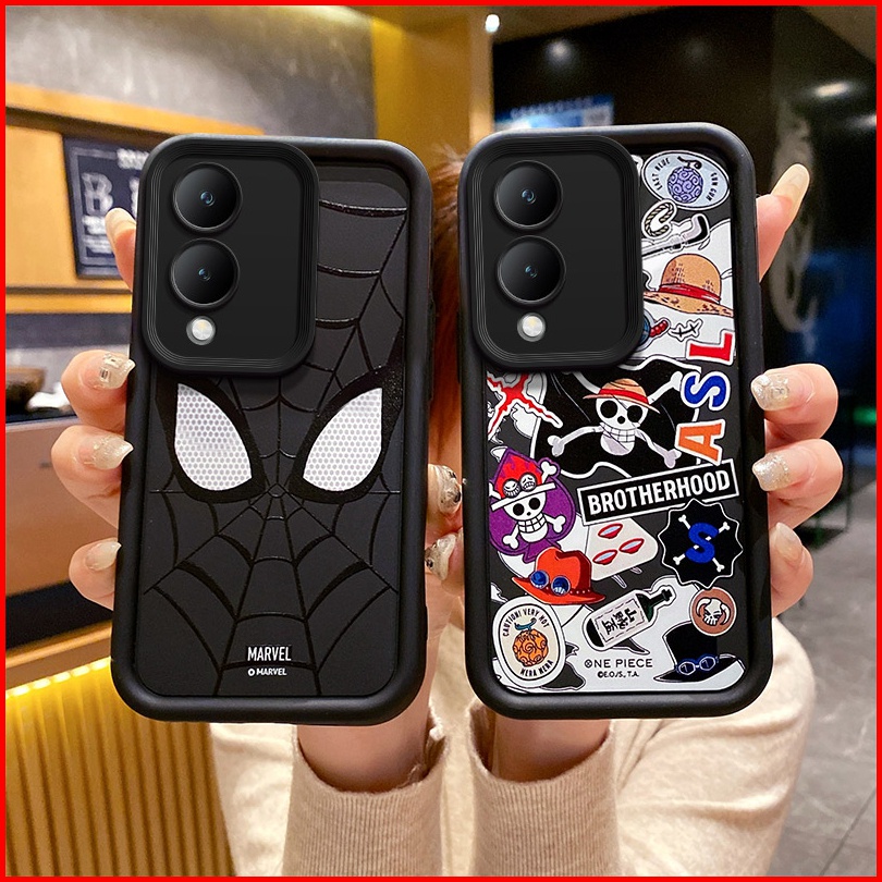 ốp lưng Vivo Y17s 4G Ốp Điện Thoại tpu Màu Đen Cá Tính Cho Vivo Y17S 4G TY