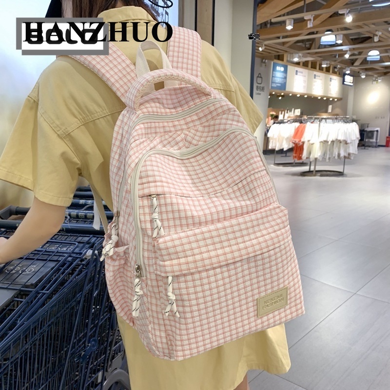 HANZHUO HANZHUO Balo Nữ cặp đi học balo du lịch balo nữ da 2023 Độc đáo Thời trang Phong cách Chất lượng cao L95S25T 37Z230911