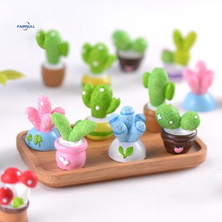 FAIRNULL Chậu Cây Xương Rồng Mini Để Bàn Trang Trí Nội Thất