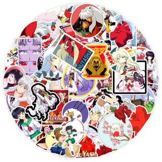 50Pcs/Set ❉ Inuyasha Series 07 Stickers ❉ Anime Sesshoumaru Naraku DIY Fashion Waterproof Decals Doodle Stickers