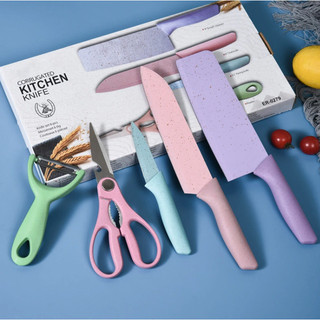 Bộ dụng cụ làm bếp lúa mạch 5 món Kitchen sang trọng - Thingkids