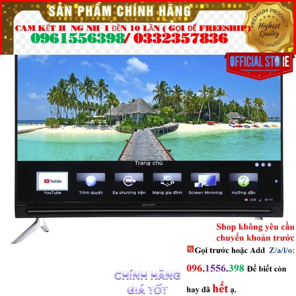 Smart Tivi Sharp HD 32 inch LC-32SA4500X @Sale