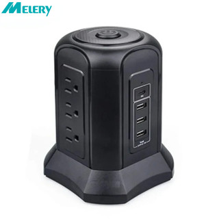 Ổ cắm điện đa năng 2 lớp 9 ổ cắm us 4 usb 2m