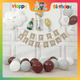 Bóng phao số 40cm đỏ mừng sinh nhật hpbd