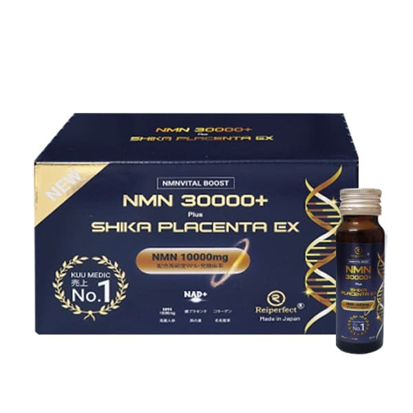 Nước uống NMN trẻ hóa da  30000+ Plus Shika Placenta EX 50ml x 10 chai