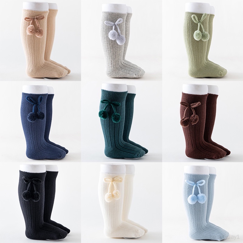 Đôi Vớ Giữ Ấm Mềm Mại Co Giãn Tốt Thoáng Khí Thân Thiện Với Da Em Bé