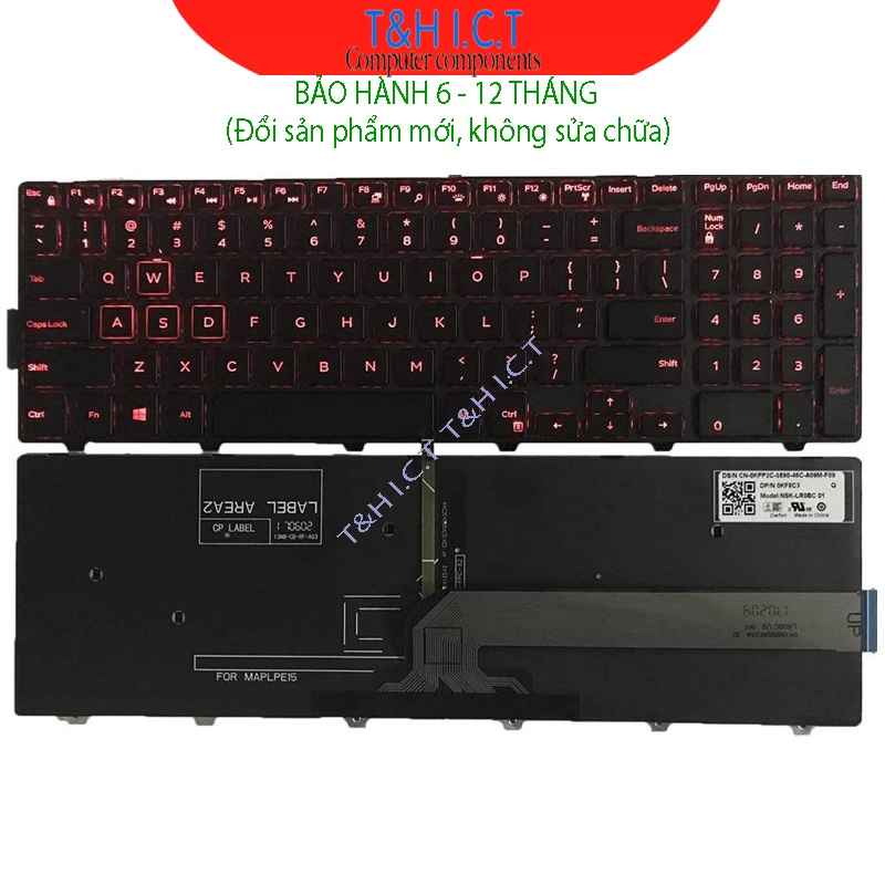 Bàn phím laptop Dell Inspiron 15-5000 5542 5543 5545 5547 5548 5558 5555 5551 5559 5576 5577 7559 - 3541 3542