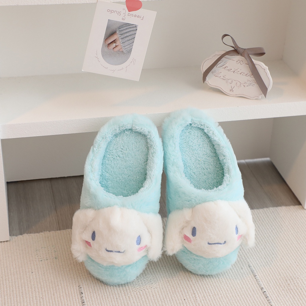 Sanrio Dép Bông Đi Trong Nhà Chống Trượt Hình kuromi melody cinnamoroll pachacco Đáng Yêu Cho Bé Gái