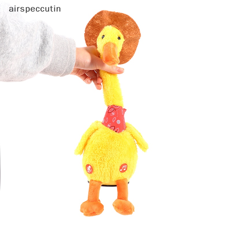 Đồ Chơi Vịt Nhồi Bông Điện Tử Nhảy Múa Có Âm Thanh Sạc usb