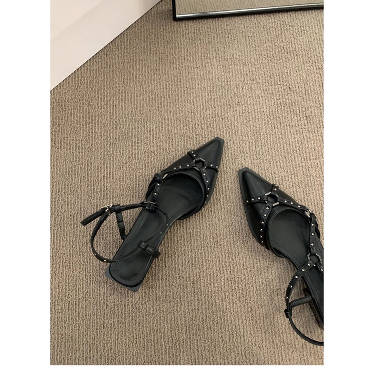 Giày Sandal Mũi Nhọn Đế Dày Thời Trang Dành Cho Nữ