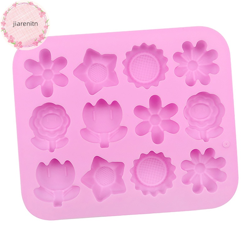 Khuôn Silicon Làm Đá / Bánh / Xà Phòng / Sô Cô La / Đá Viên Hình Hoa Hồng handmade vn