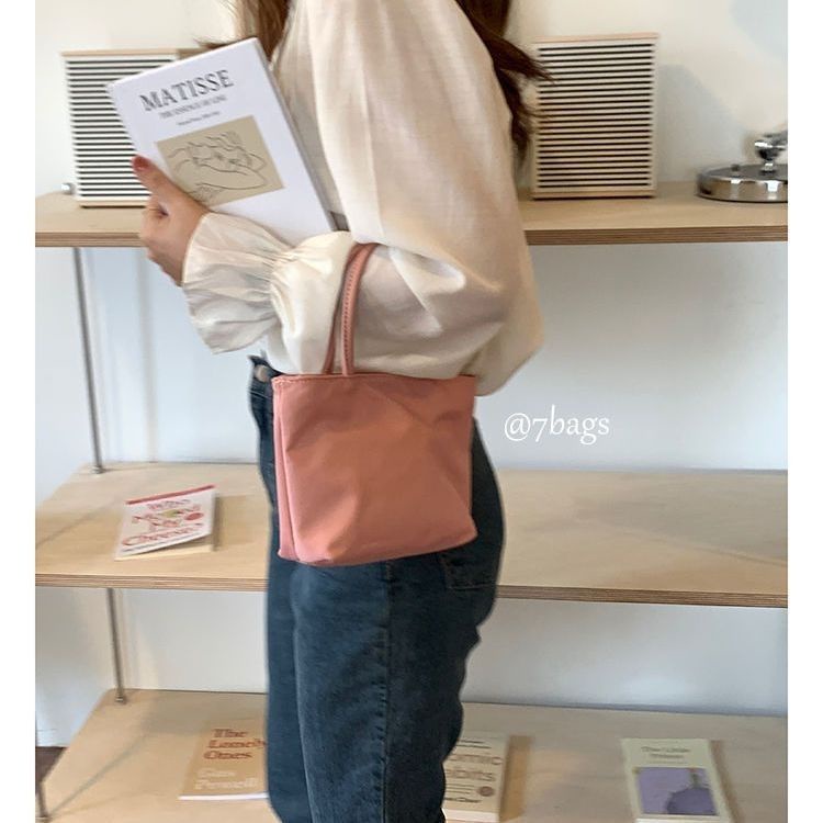 Túi Xách mini Vải oxford Màu Tương Phản Phong Cách Mới 2023