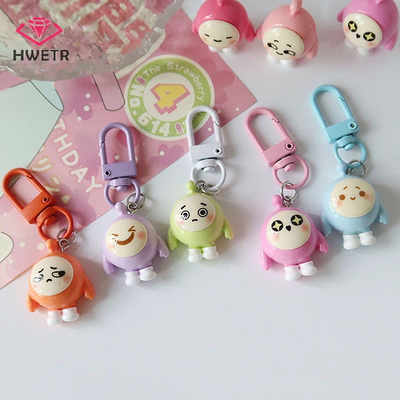Móc Khóa Hình Quả Trứng Búp Bê Nhiều Màu Sắc Dễ Thương Mới