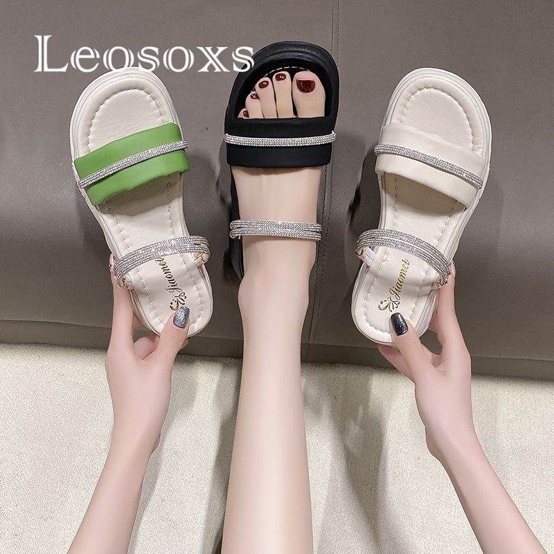 Dép bánh mì LEOSOXS 23 FDL07 36Z230905 chống trượt thời trang 2023 dành cho nữ