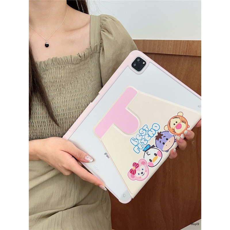 Bao Da Máy Tính Bảng In Hoạt Hình disney Cho ipad10.2 ipad10th mini6 ipad9.7 air10.9 pro11 / ipad12.9 ipad gen9 Ốp