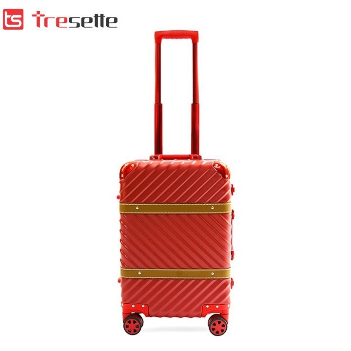 Vali du lịch cao cấp Tresette 1618 size 26 khung nhôm khóa sập bo góc kim loại bảo hành 3 năm