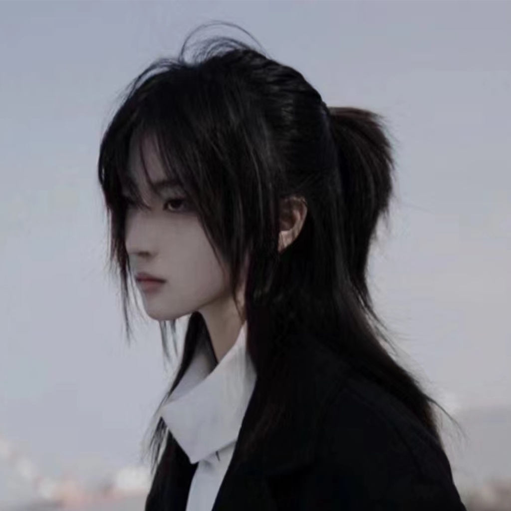 Tóc Giả samurai Nửa Đầu Sói Tự Nhiên Có Thể Xiên Toàn Bộ Bang Phong Cách Nhật Bản Cá Tính Cho Nam