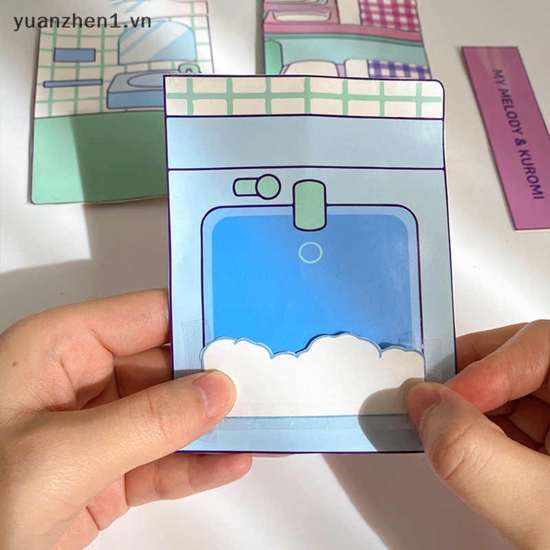 Zhen Kawaii Bộ Đồ Chơi Xếp Hình Dán sanrio kuromi Hoạt Hình Sáng Tạo Vui Nhộn diy Cho Trẻ Em vn