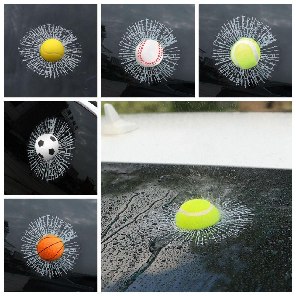 Adames Đề Can 3d Hình Bóng tennis Dán Cửa Kính Xe Hơi Chống Nước Tự Dính