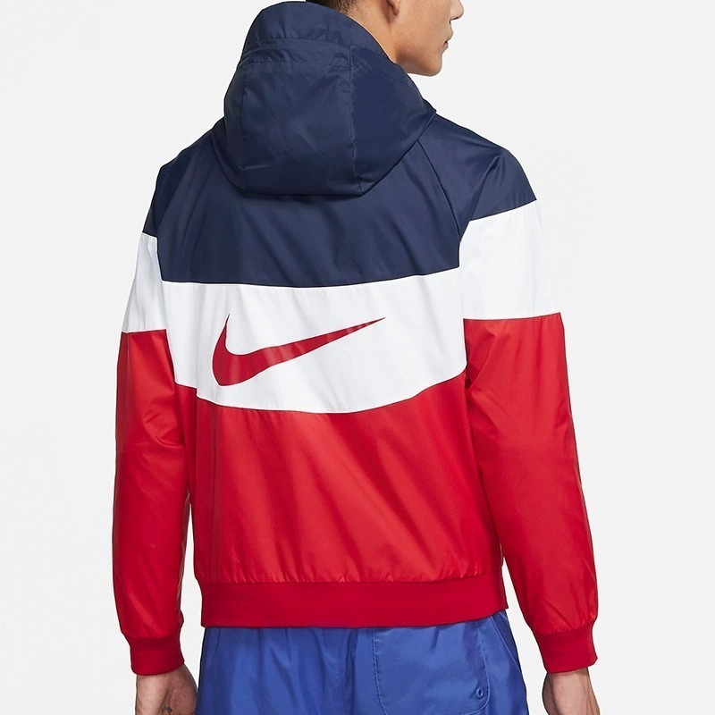 Nike Áo Khoác Thể Thao Có Mũ Trùm Siêu Nhẹ Chất Liệu nylon Dệt dc4113 100% Cho Nam