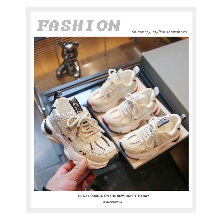 Giày Thể Thao Phối Lưới Thoáng Khí Đế Mềm Thời Trang Xuân Hè 2023 Cho Bé