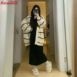 Moromoro Áo Len áo khoác cardigan Thời trang hàn quốc WMY239064O 37Z230911