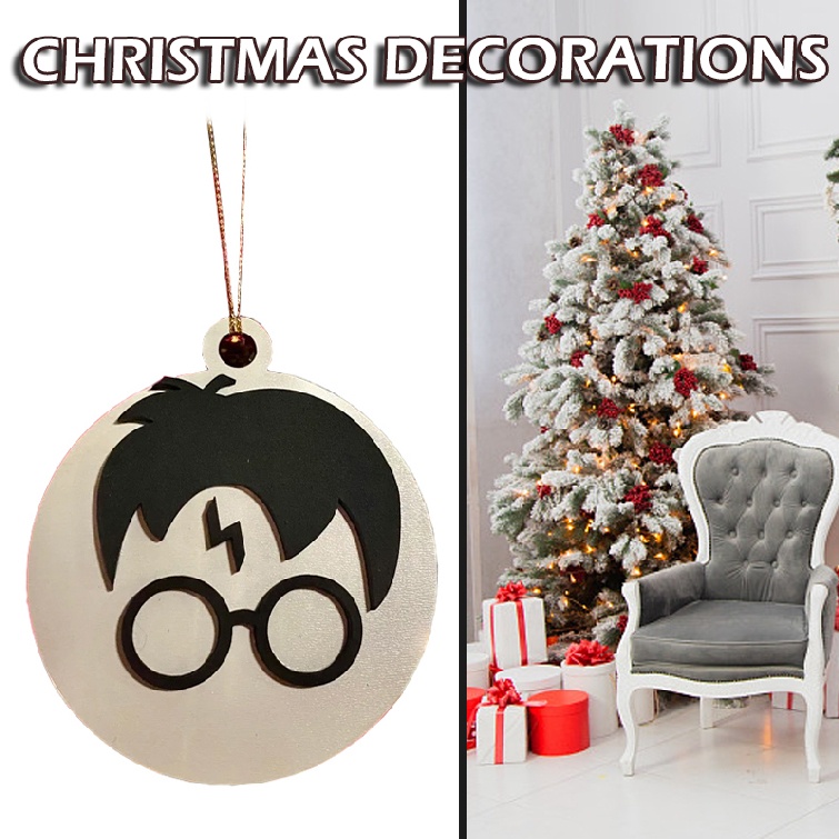 Magic School Christmas Ornament Tree Decor Home Windows Hanging Pendant