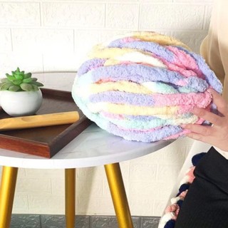 Cuộn Len Đan Sợi chenille Dày 2cm Mềm Nhiều Màu Sắc