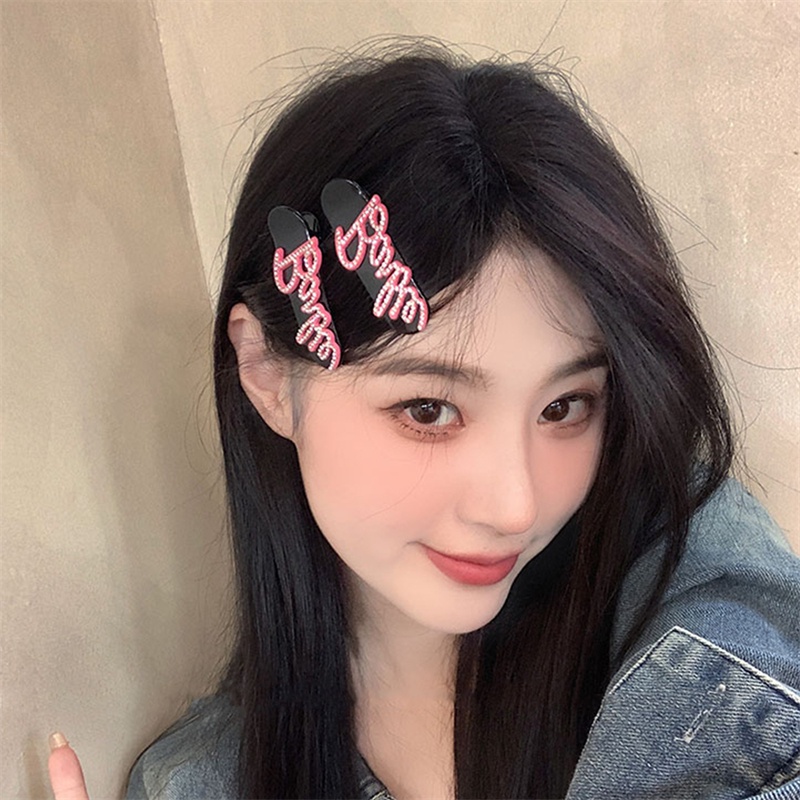 Mh thời trang retro nhỏ thơm gió thư kẹp tóc cho phụ nữ y2k ngọt ngào mát mẻ cô gái kẹp bên thời trang kẹp mỏ vịt giá rẻ cho học sinh quà tặng trang sức