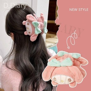 Sanrio kẹp tóc hình cá mập / cá mập nhồi bông dễ thương cho nữ