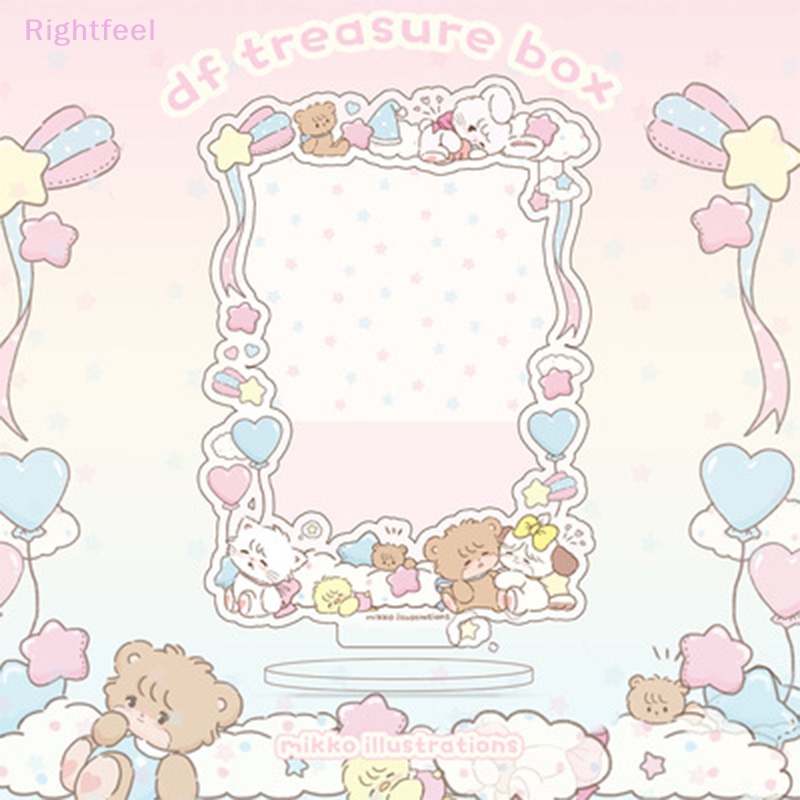 Giá Đỡ Trưng Bày Khung Ảnh Bằng acrylic Họa Tiết Hoạt Hình Dễ Thương Ngọt Ngào Mới