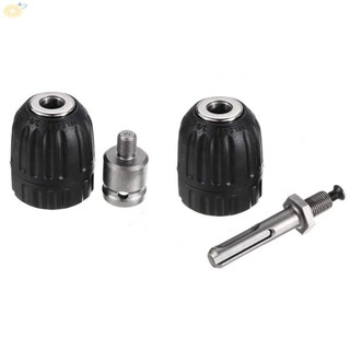 Drill chuck 0.8-10mm 3/8-24unf accessories adapter drill bit fittings keyless