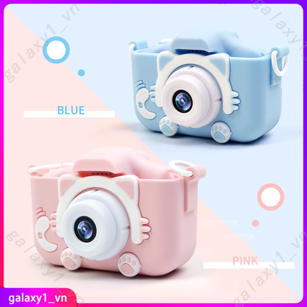 Máy ảnh HD 2000w dành cho trẻ em X5s mới có vỏ bảo vệ hoạt hình Máy ảnh kỹ thuật số Máy quay video mini Máy ảnh thể thao