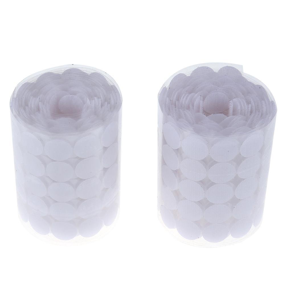 Băng dính nhám Bộ 50 miếng dán nylon velcro hình tròn tiện lợi nhám chữ nhật 30 cặp