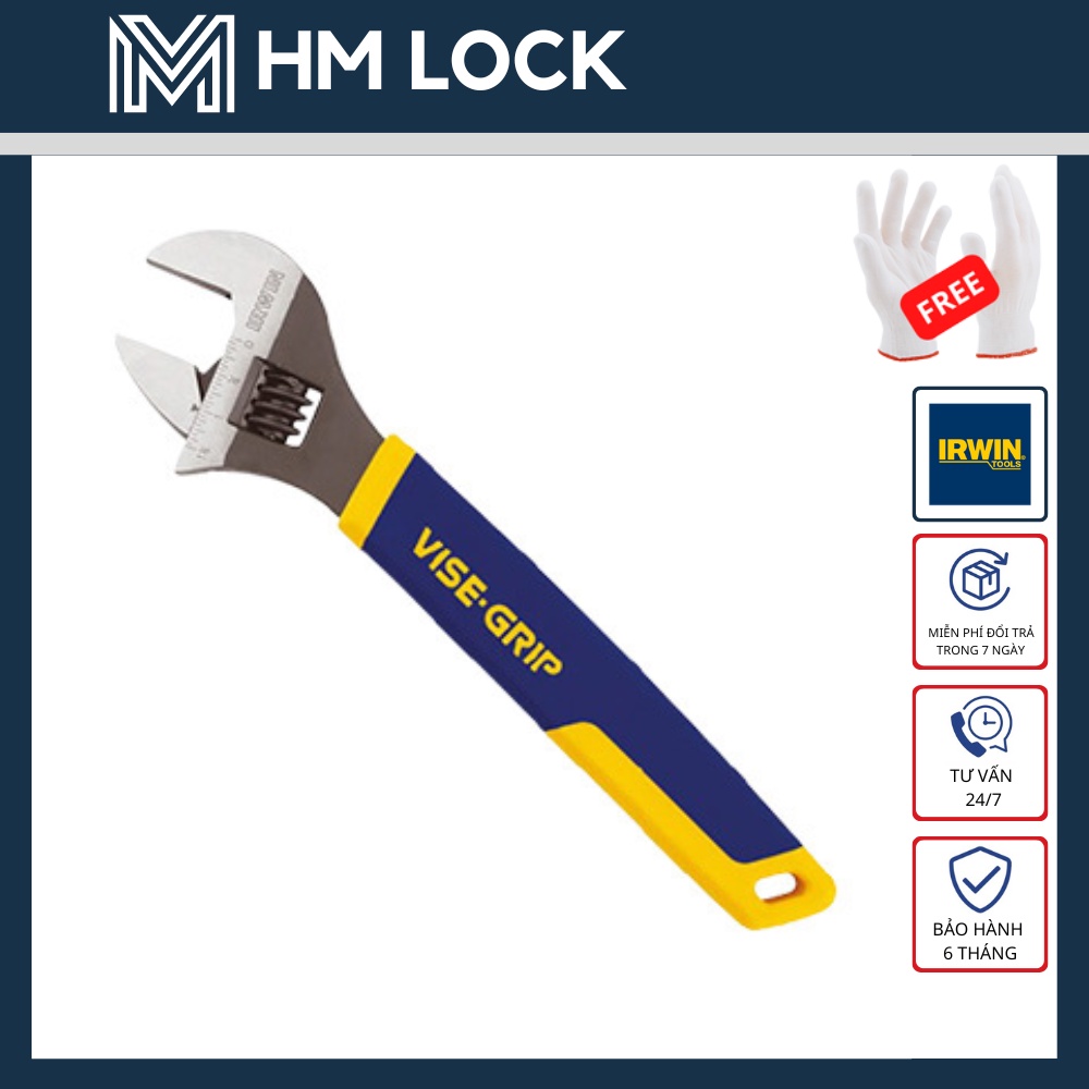 MỎ LẾT - VISE GRIP CÁN BỌC NHỰA 6, 8 ,10, 12 INCH IRWIN - HÀNG CHÍNH HÃNG - HM LOCK