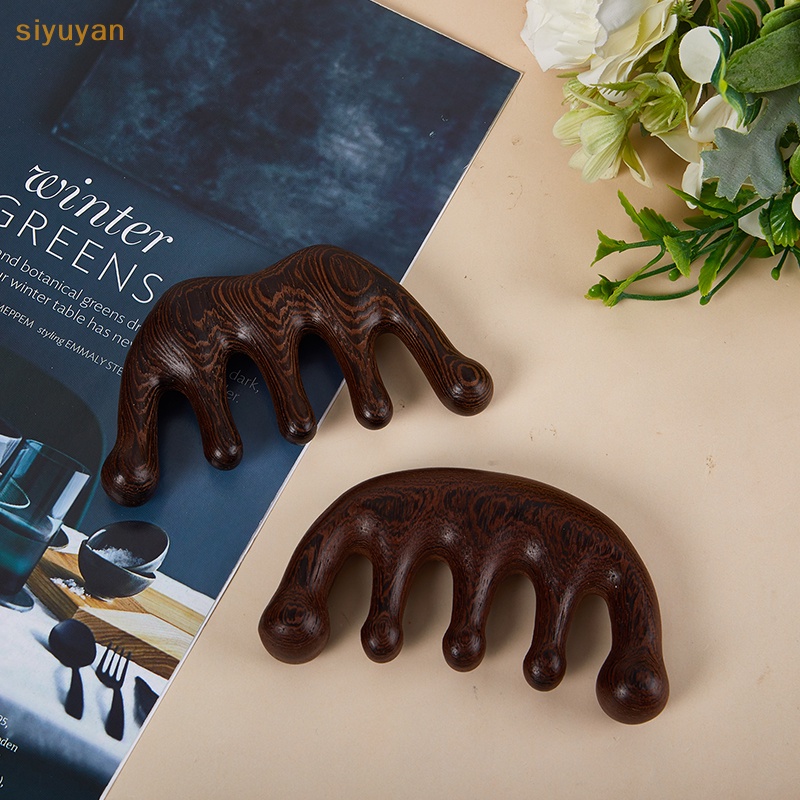 Siyuyan meridian Lược Chải Tóc Mát Xa Da Đầu Cầm Tay Răng Thưa Tiện Dụng vn