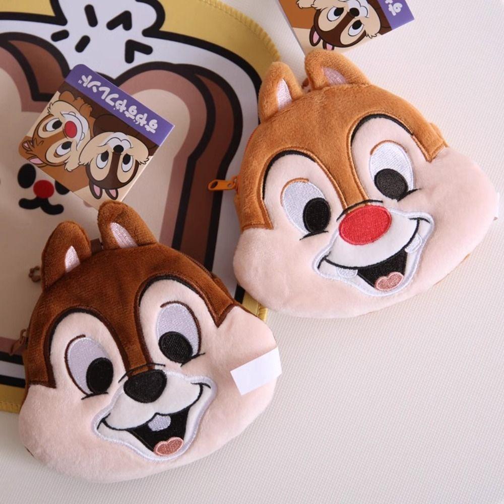 Bliss Chip 'N' Dale Ví Nhỏ Đựng Tiền Xu lotso Người Ngoài Hành Tinh Phong Cách Hàn Quốc