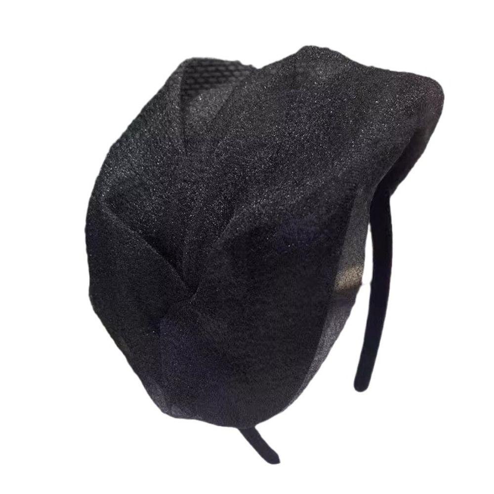 Danielo Băng Đô Cài Tóc Bằng Nhựa Phối Lưới Đính Hạt Thời Trang Cho Nữ