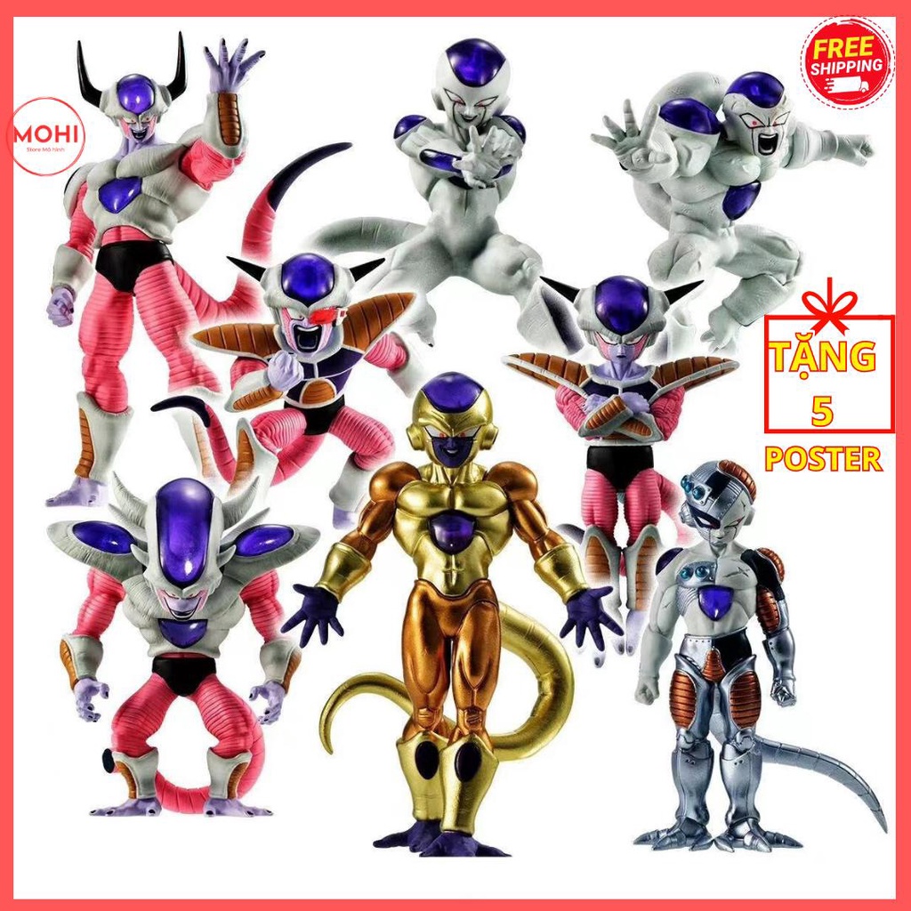 Bộ 8 mô hình Frieza các biến thể siêu đẹp siêu nét, cao 8-12cm - Dragon Ball