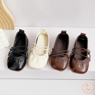 Giày búp bê da đế mềm xinh xắn dành cho bé gái