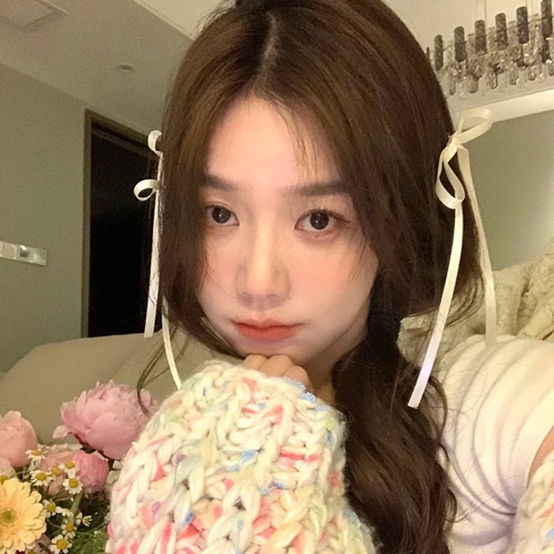 Kẹp Tóc Hình Nơ Ruy Băng Phong Cách Hàn Quốc Ngọt Ngào Cho Nữ