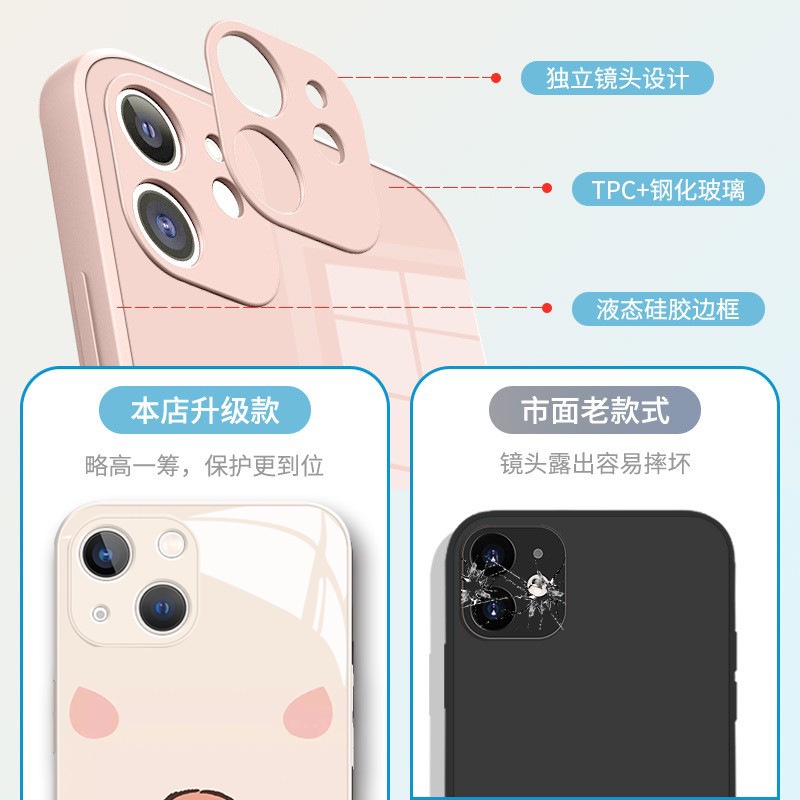 Ốp Điện Thoại In Hình Chú Heo Đáng Yêu Cho Iphone 14promax 13pro 12 xr 11promax 7 8 plus xsmax