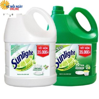 Nước rửa chén Sunlight 3,6kg Mastra Trà Nhật/ Hương Bưởi/ Hương Chanh