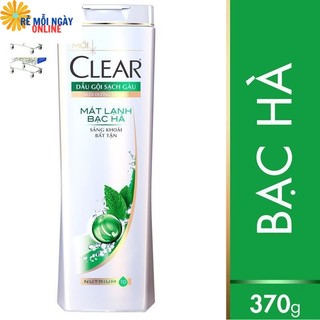 DẦU GỘI CLEAR 370g - BẠC HÀ MÁT LẠNH